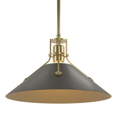 Hubbardton Forge 134550 Henry Medium Steel Shade Pendant 68