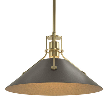 Hubbardton Forge 134550 Henry Medium Steel Shade Pendant 69