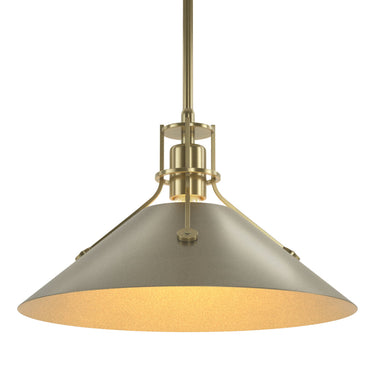 Hubbardton Forge 134550 Henry Medium Steel Shade Pendant 72