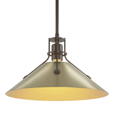 Hubbardton Forge 134550 Henry Medium Steel Shade Pendant 9