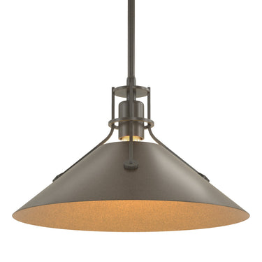 Hubbardton Forge 134550 Henry Medium Steel Shade Pendant 10