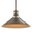 Hubbardton Forge 134550 Henry Medium Steel Shade Pendant 1