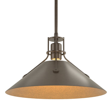 Hubbardton Forge 134550 Henry Medium Steel Shade Pendant 1