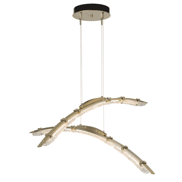Hubbardton Forge 137587-STND-ZM Glissade Double Large LED Pendant