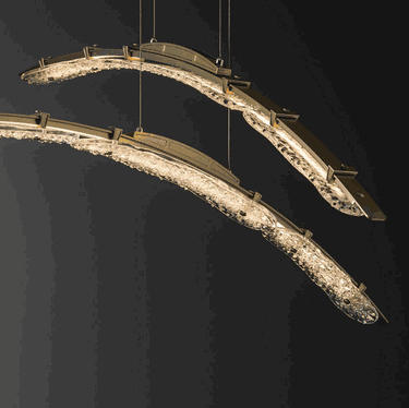 Hubbardton Forge 137587-STND-ZM Glissade Double Large LED Pendant