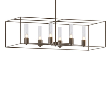 Hubbardton Forge 138940 Portico Pendant - Seeded Clear Glass - Standard - Crescent Harbor