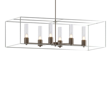 Hubbardton Forge 138940 Portico Pendant - Seeded Clear Glass - Standard - Crescent Harbor
