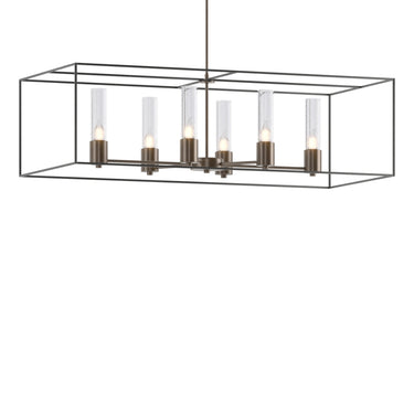 Hubbardton Forge 138940 Portico Pendant - Seeded Clear Glass - Standard - Crescent Harbor