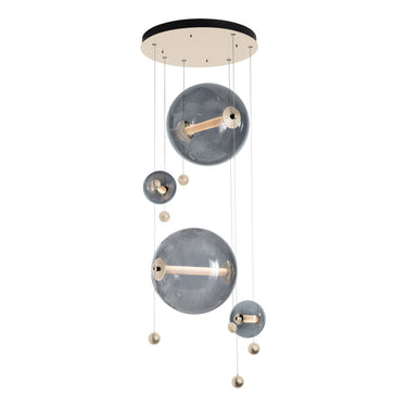 Hubbardton Forge 139052 Abacus Round LED Pendant in Standard Pipe length 12