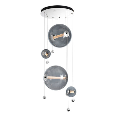 Hubbardton Forge 139052 Abacus Round LED Pendant in Standard Pipe length 14