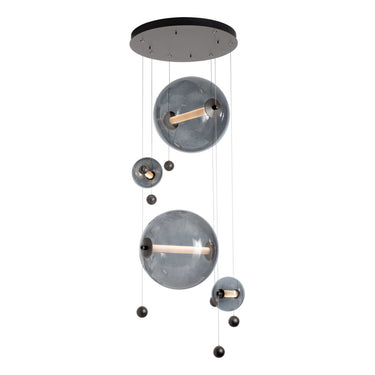 Hubbardton Forge 139052 Abacus Round LED Pendant in Standard Pipe length 4