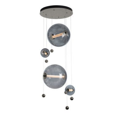 Hubbardton Forge 139052 Abacus Round LED Pendant in Standard Pipe length 8