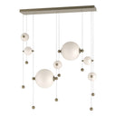 Hubbardton Forge 139054 Abacus Double Linear LED Pendant in Standard Pipe length 9