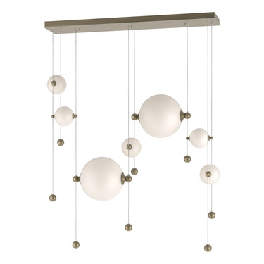 Hubbardton Forge 139054 Abacus Double Linear LED Pendant in Standard Pipe length 9