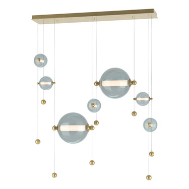 Hubbardton Forge 139054 Abacus Double Linear LED Pendant in Standard Pipe length 15