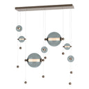 Hubbardton Forge 139054 Abacus Double Linear LED Pendant in Standard Pipe length 2