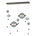 Hubbardton Forge 139054 Abacus Double Linear LED Pendant in Standard Pipe length 4
