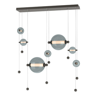 Hubbardton Forge 139054 Abacus Double Linear LED Pendant in Standard Pipe length 4
