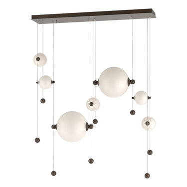 Hubbardton Forge 139054 Abacus Double Linear LED Pendant in Standard Pipe length 1