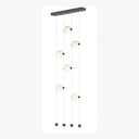 Hubbardton Forge 139055 Abacus 6-Light Ceiling-to-Floor LED Pendant 6