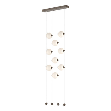 Hubbardton Forge 139057 Abacus 9-Light Ceiling-to-Floor LED Pendant 1