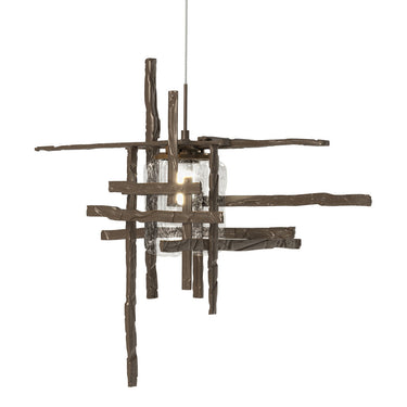 Hubbardton Forge 161184 Tura Seeded Glass Low Voltage Pendant 1