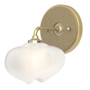 Hubbardton Forge 201340 Ume 1-Light Curved Arm Bath Sconce - Modern Brass Finish - Crescent Harbor