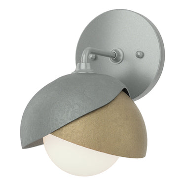 Hubbardton Forge 201374 Brooklyn 1-Light Double Shade Bath Sconce 15
