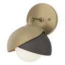 Hubbardton Forge 201374 Brooklyn 1-Light Double Shade Bath Sconce 19