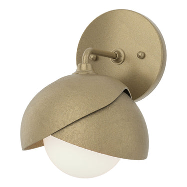 Hubbardton Forge 201374 Brooklyn 1-Light Double Shade Bath Sconce 21