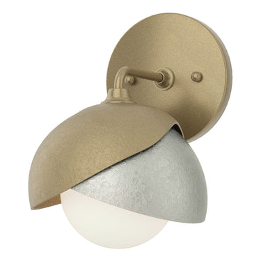 Hubbardton Forge 201374 Brooklyn 1-Light Double Shade Bath Sconce 22