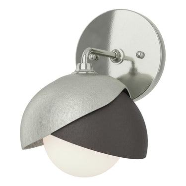 Hubbardton Forge 201374 Brooklyn 1-Light Double Shade Bath Sconce 25