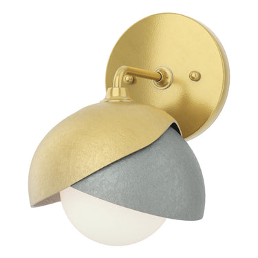 Hubbardton Forge 201374 Brooklyn 1-Light Double Shade Bath Sconce 32