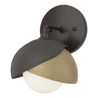 Hubbardton Forge 201374 Brooklyn 1-Light Double Shade Bath Sconce 10