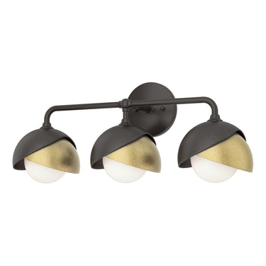 Hubbardton Forge 201375 Brooklyn 3-Light Double Shade Bath Sconce 11