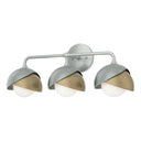 Hubbardton Forge 201375 Brooklyn 3-Light Double Shade Bath Sconce 15
