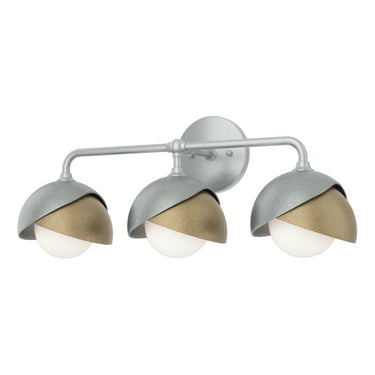 Hubbardton Forge 201375 Brooklyn 3-Light Double Shade Bath Sconce 15