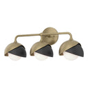 Hubbardton Forge 201375 Brooklyn 3-Light Double Shade Bath Sconce 18