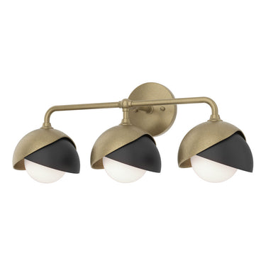 Hubbardton Forge 201375 Brooklyn 3-Light Double Shade Bath Sconce 18