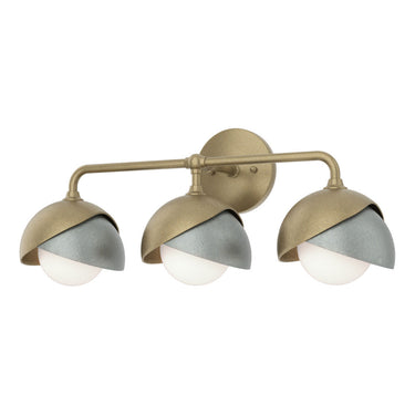 Hubbardton Forge 201375 Brooklyn 3-Light Double Shade Bath Sconce 20