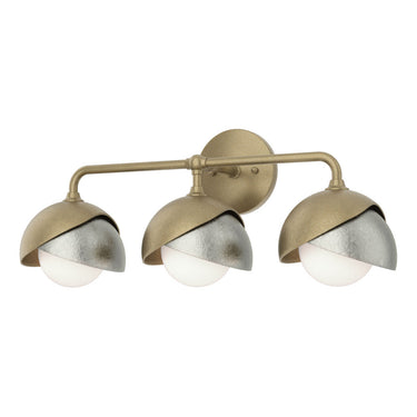 Hubbardton Forge 201375 Brooklyn 3-Light Double Shade Bath Sconce 22