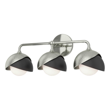 Hubbardton Forge 201375 Brooklyn 3-Light Double Shade Bath Sconce 24