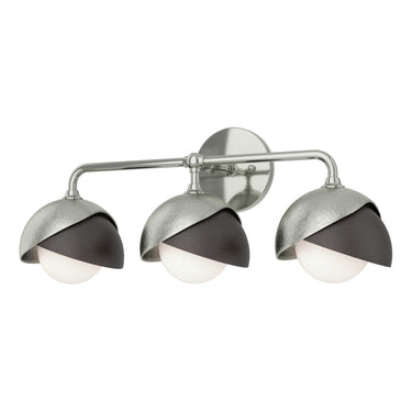 Hubbardton Forge 201375 Brooklyn 3-Light Double Shade Bath Sconce 25