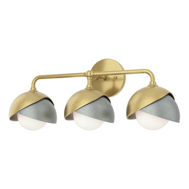 Hubbardton Forge 201375 Brooklyn 3-Light Double Shade Bath Sconce 32