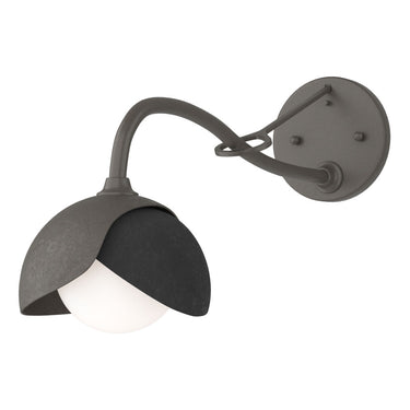 Hubbardton Forge 201377 Brooklyn 1-Light Double Shade Long-Arm Sconce 12