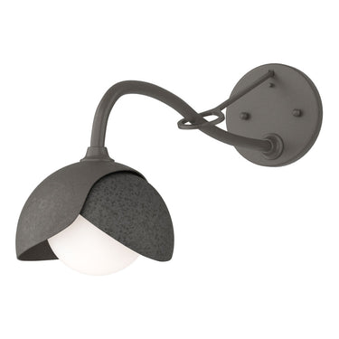 Hubbardton Forge 201377 Brooklyn 1-Light Double Shade Long-Arm Sconce 14