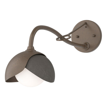 Hubbardton Forge 201377 Brooklyn 1-Light Double Shade Long-Arm Sconce 2