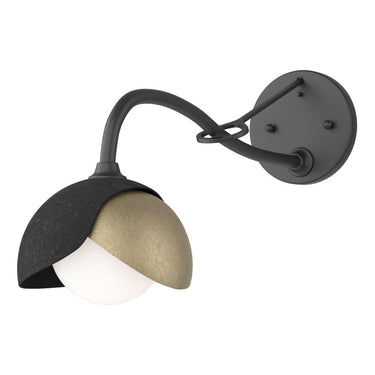 Hubbardton Forge 201377 Brooklyn 1-Light Double Shade Long-Arm Sconce 25