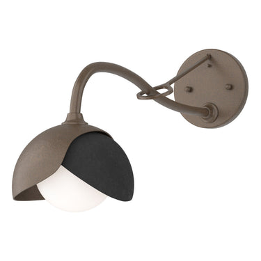 Hubbardton Forge 201377 Brooklyn 1-Light Double Shade Long-Arm Sconce 3