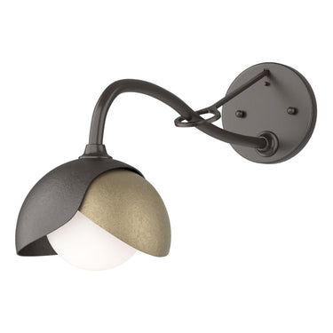 Hubbardton Forge 201377 Brooklyn 1-Light Double Shade Long-Arm Sconce 33